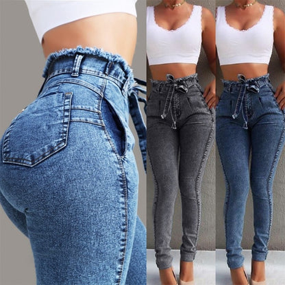 Fringed jeans women's beautifull