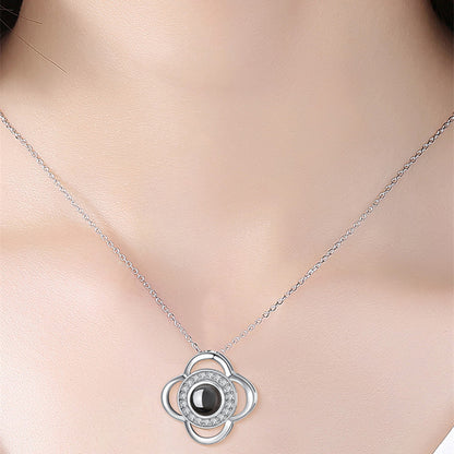 Metal Rose Jewelry Gift Box Necklace For Wedding Girlfriend Necklace Gifts