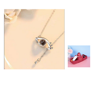 Metal Rose Jewelry Gift Box Necklace For Wedding Girlfriend Necklace Gifts